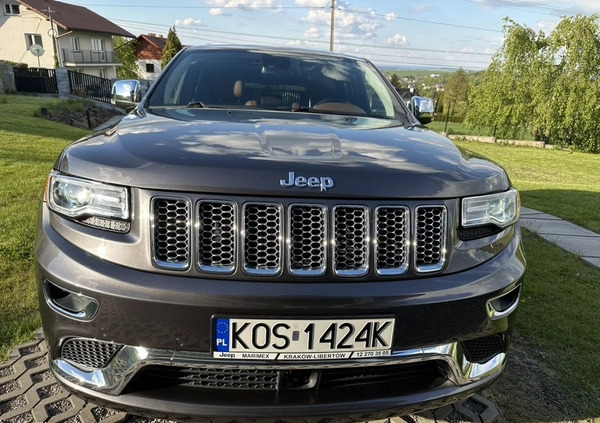 Jeep Grand Cherokee cena 114000 przebieg: 123600, rok produkcji 2014 z Andrychów małe 742